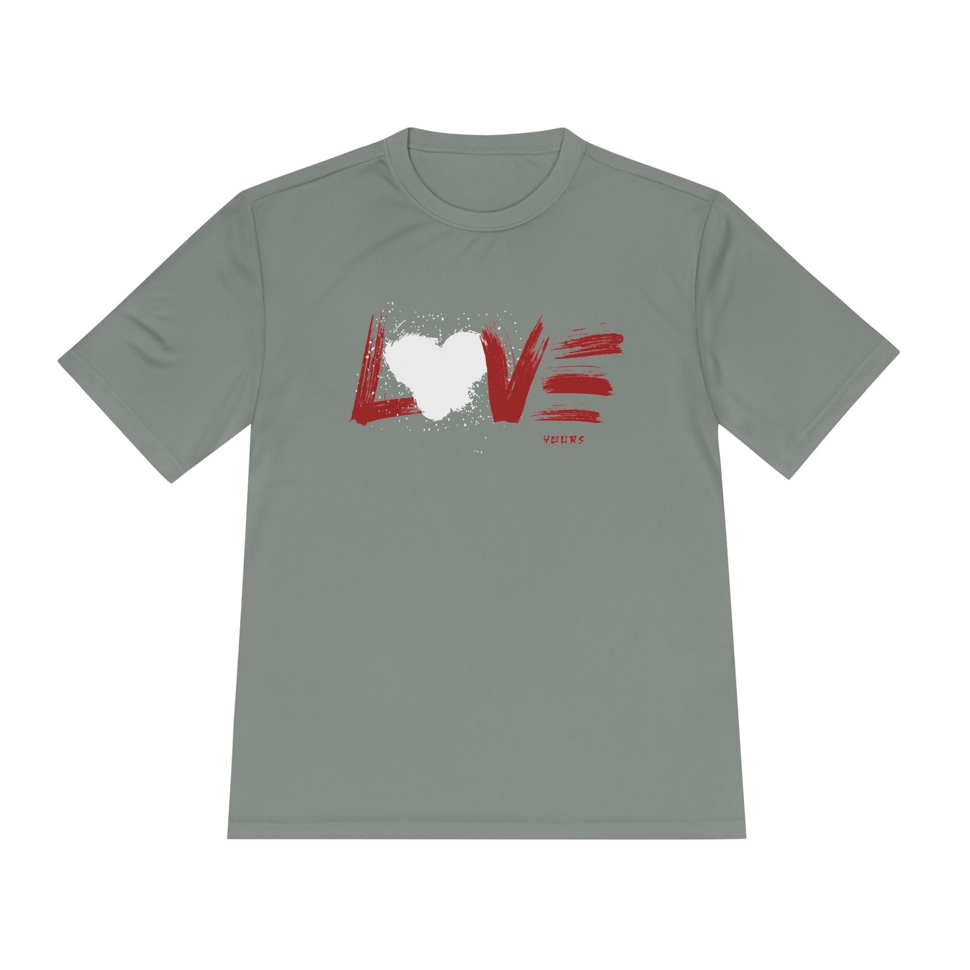 Unisex Love Moisture Wicking Tee for Active Lifestyle, Fitness Apparel, Gifts for Him/Her, Valentine’s Day Gift, Lightweight Workout Shirt