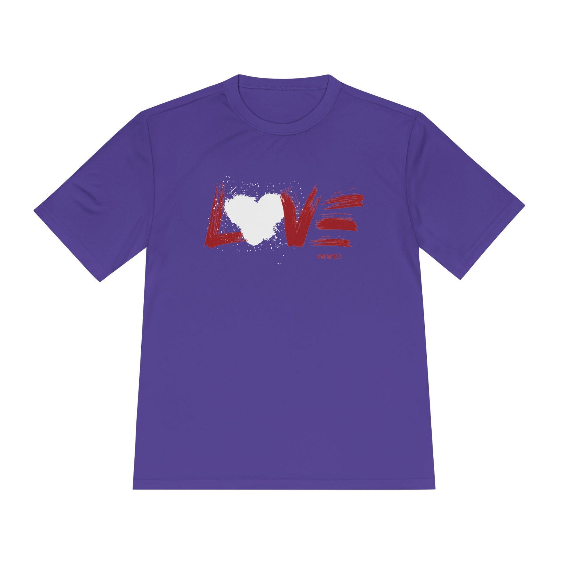 Unisex Love Moisture Wicking Tee for Active Lifestyle, Fitness Apparel, Gifts for Him/Her, Valentine’s Day Gift, Lightweight Workout Shirt