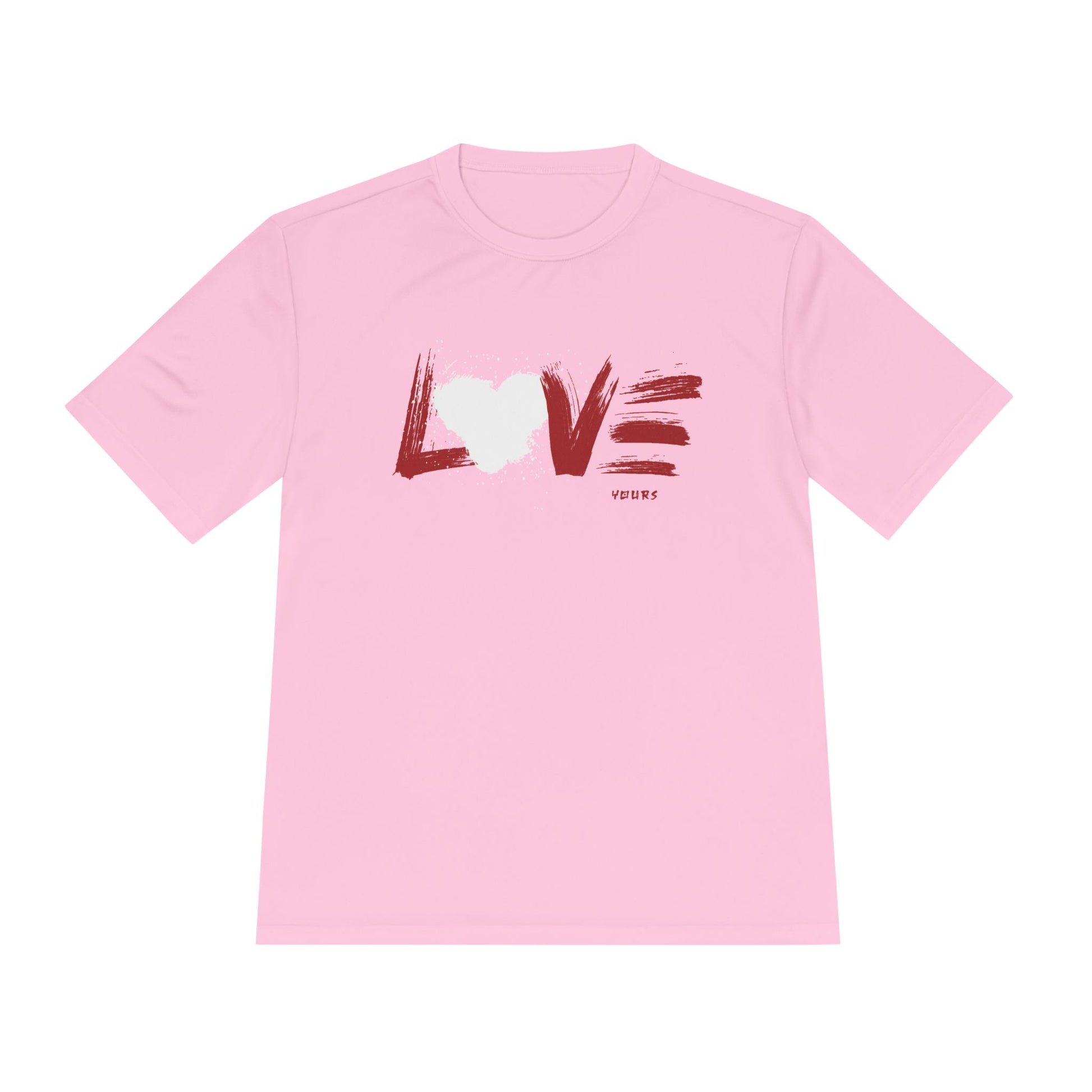 Unisex Love Moisture Wicking Tee for Active Lifestyle, Fitness Apparel, Gifts for Him/Her, Valentine’s Day Gift, Lightweight Workout Shirt