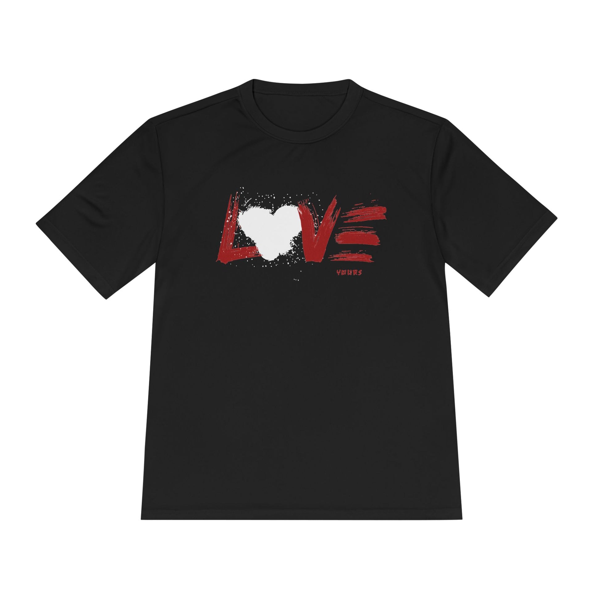 Unisex Love Moisture Wicking Tee for Active Lifestyle, Fitness Apparel, Gifts for Him/Her, Valentine’s Day Gift, Lightweight Workout Shirt