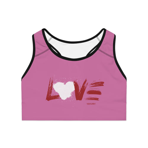 Customizable Love Sport Bra
